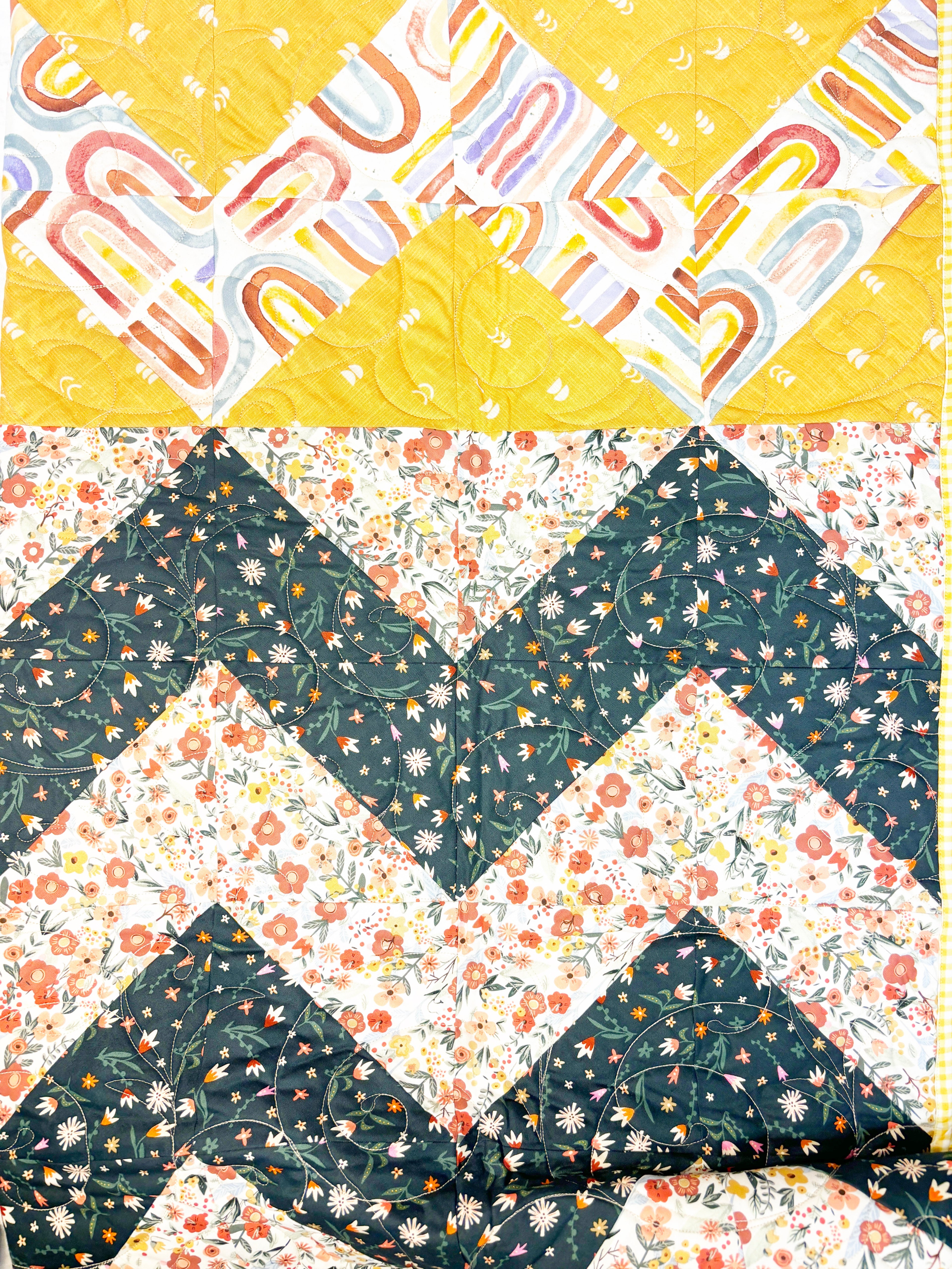 Amazing Animals Quilt - Hand sewn