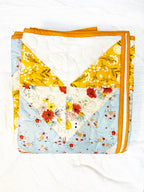 Outrageous Orange Quilt - Hand sewn