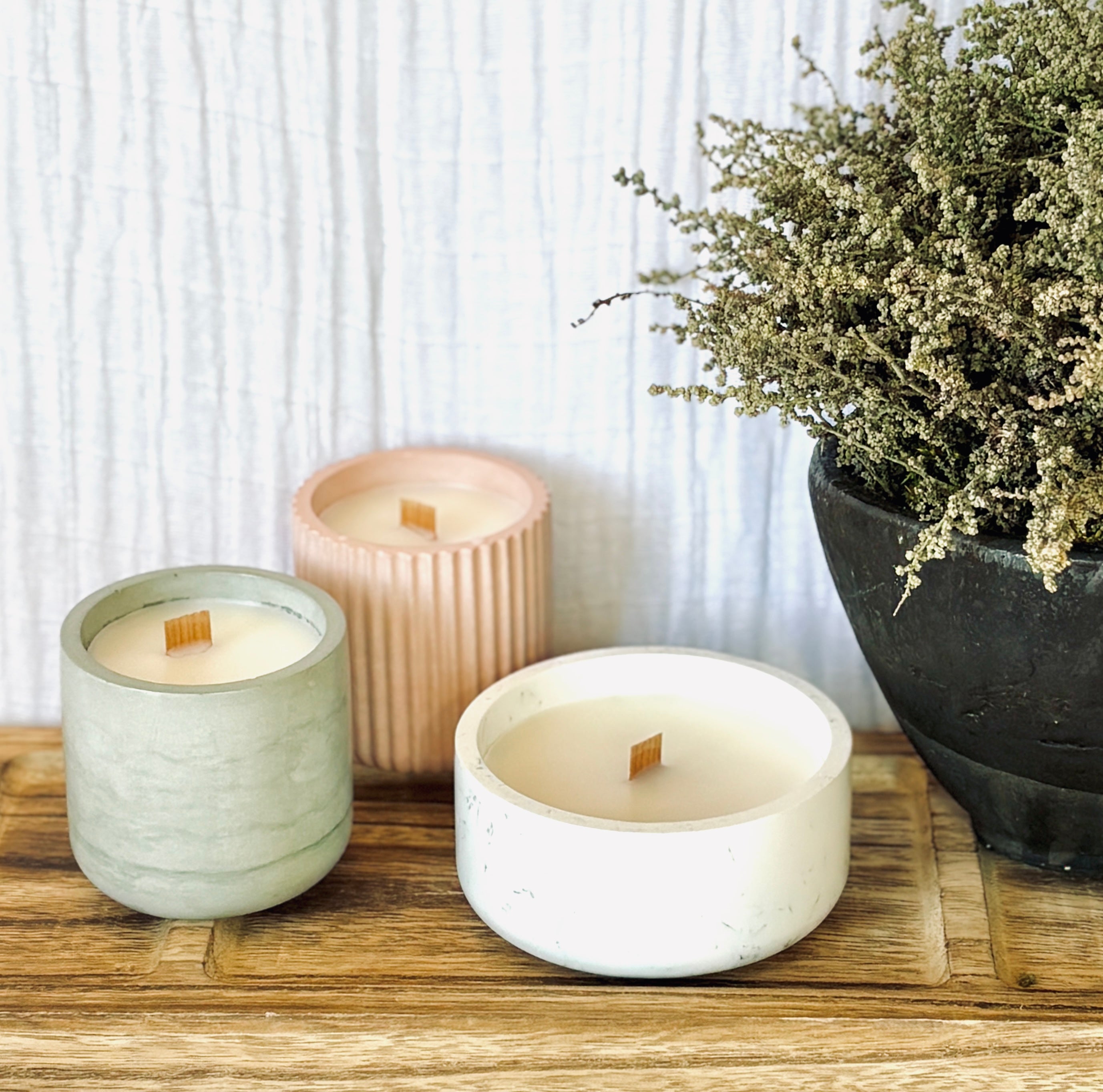 Brave Candle- Wood, Sage + Sea Salt