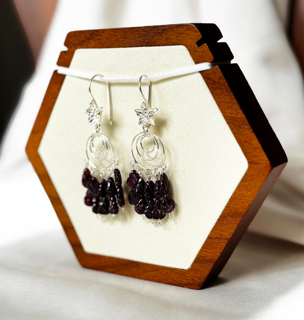 EnJen – Aventurine Oval Earrings on Sterling Silver Leverbacks