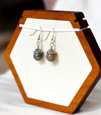 EnJen – Blue Sky Jasper Drop Earrings on Sterling Silver Wire