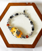 EnJen – Handblown Glass, Howlite & Sterling Silver Bracelet